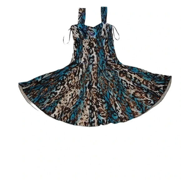 Frank Lyman Animal Print  Sequins Sleeveless Midi Dress Size 4 - Picture 6 of 9